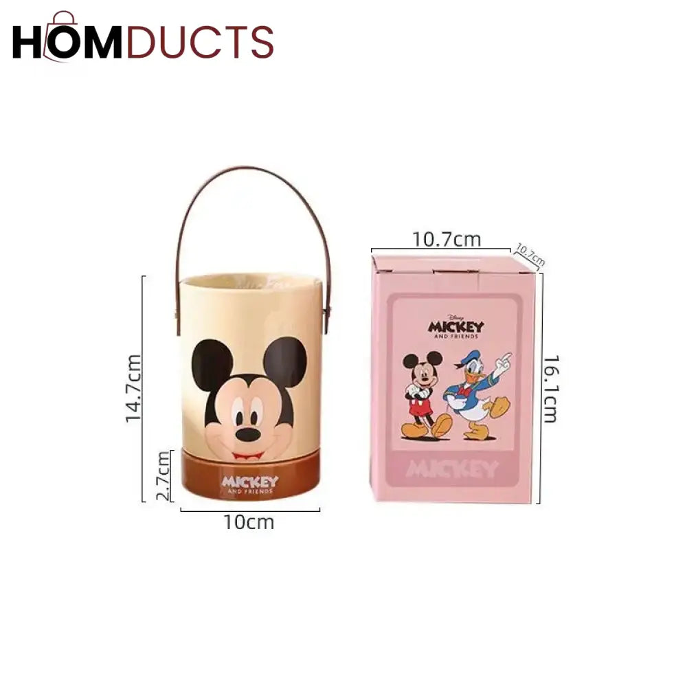 Disney Mickey & Friends Chopstick Holder - Ceramic Drain Bucket MICKEY MOUSE