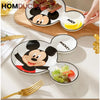 Disney Mickey Mouse Ceramic Plate - Fun & Engaging Tableware for Kids