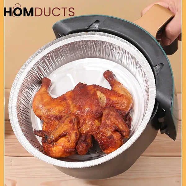 Disposable Aluminium Foil Pan For Air Fryer (10Pcs)