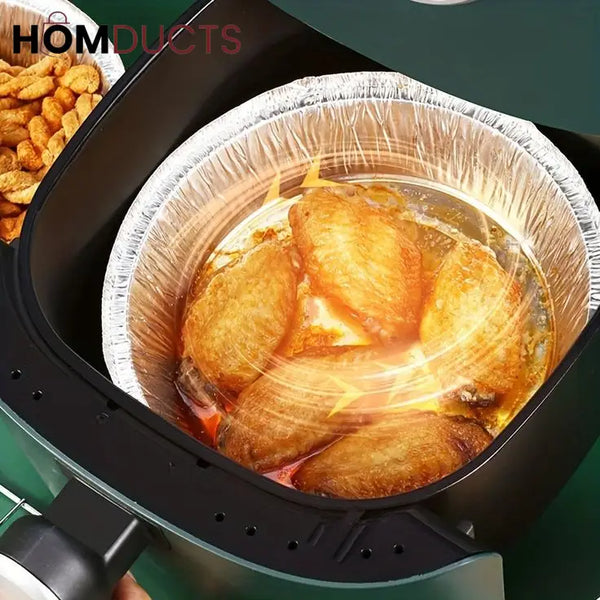 Disposable Aluminium Foil Pan For Air Fryer (10Pcs)