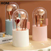 Dome Makeup Brush Holder – Dustproof Acrylic Organizer for Vanity & Travel