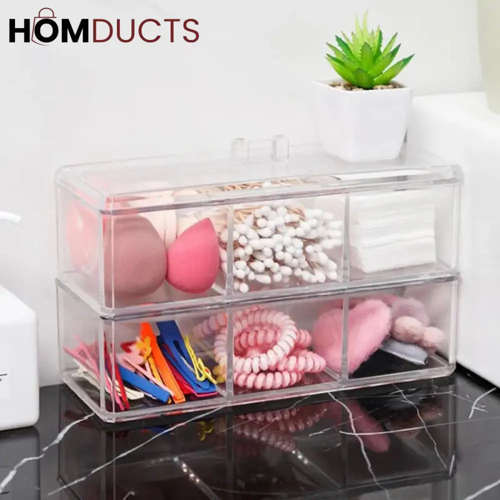 Double Layer Acrylic Cosmetic Organizer J & C