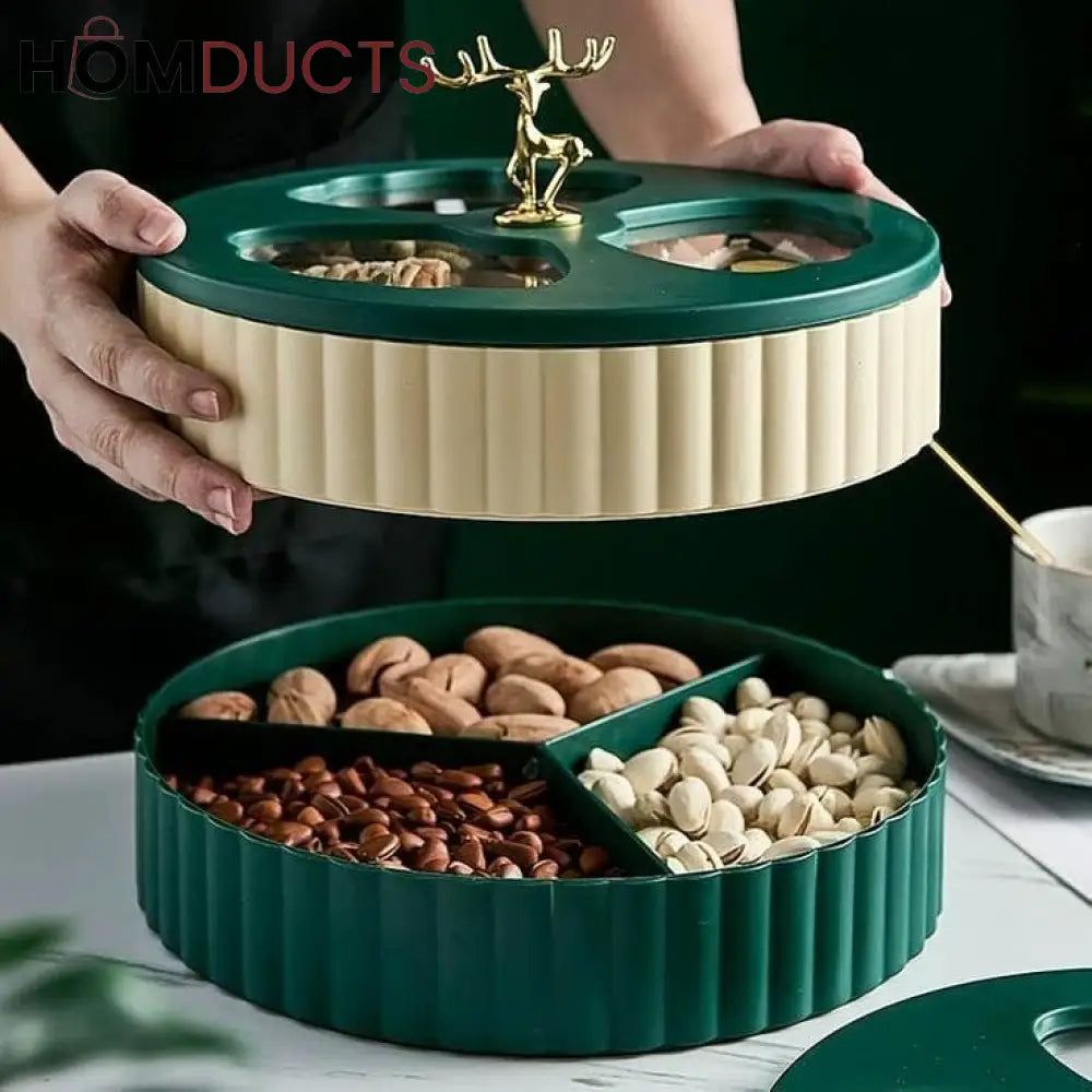 Double Layer Dry Fruit And Snacks Container