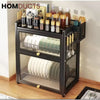 Double Layer Dustproof Kitchen Dish Drying Rack