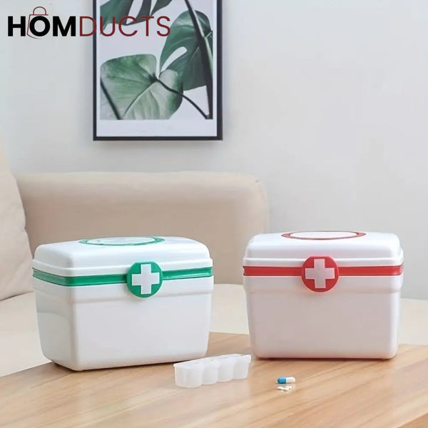 Double Layer First Aid Box