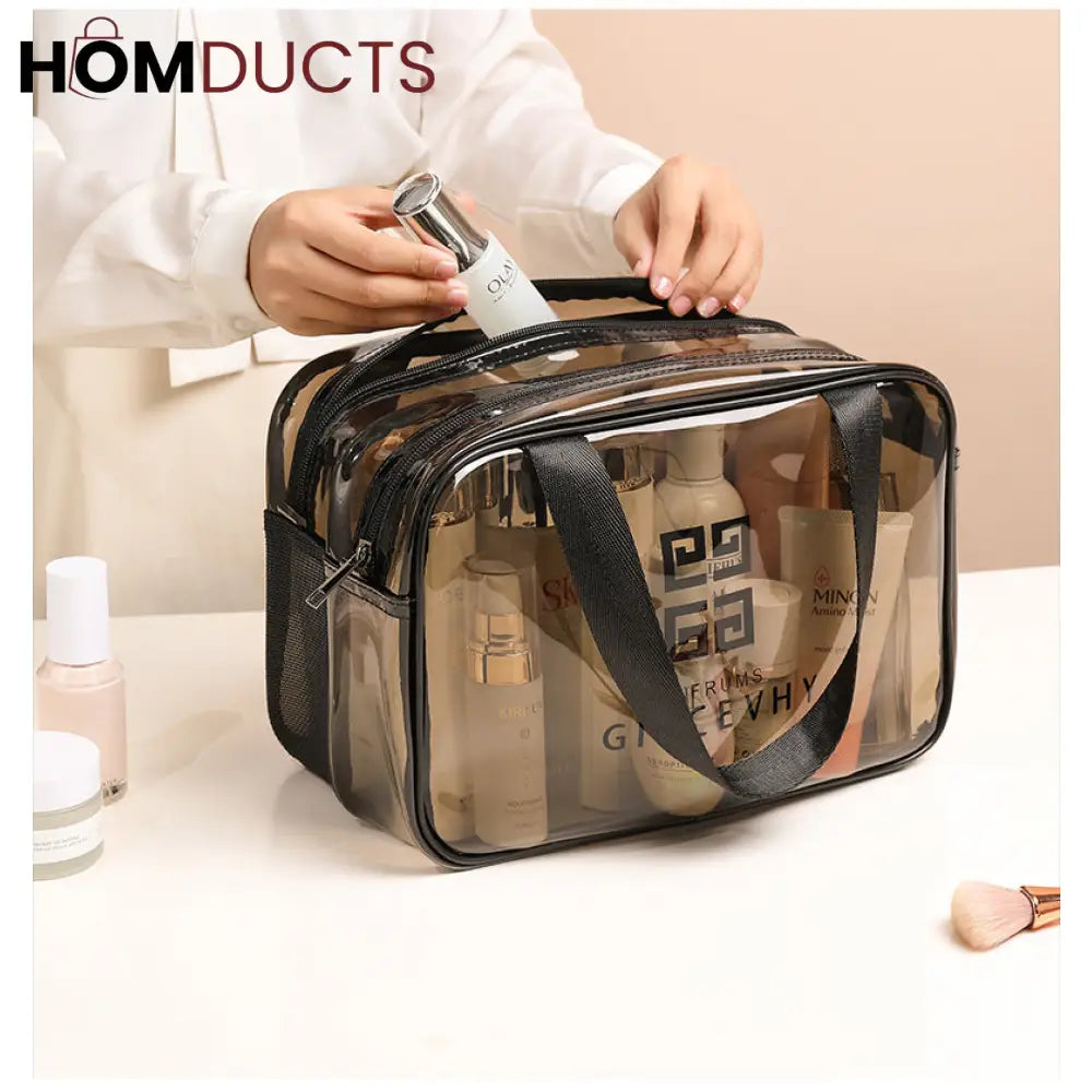 Double Layer Water Proof Cosmetic Bag J & C Organizer