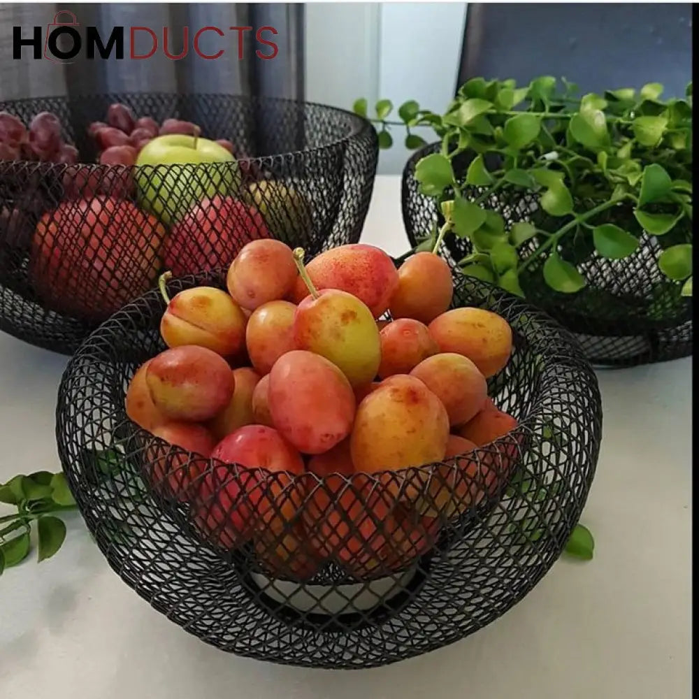 Double Mesh Decorative Fruit Basket