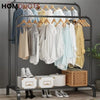 Double Pole Metal Cloth Stand