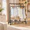 Double-Pole Metal Clothes Stand | Homducts.pk
