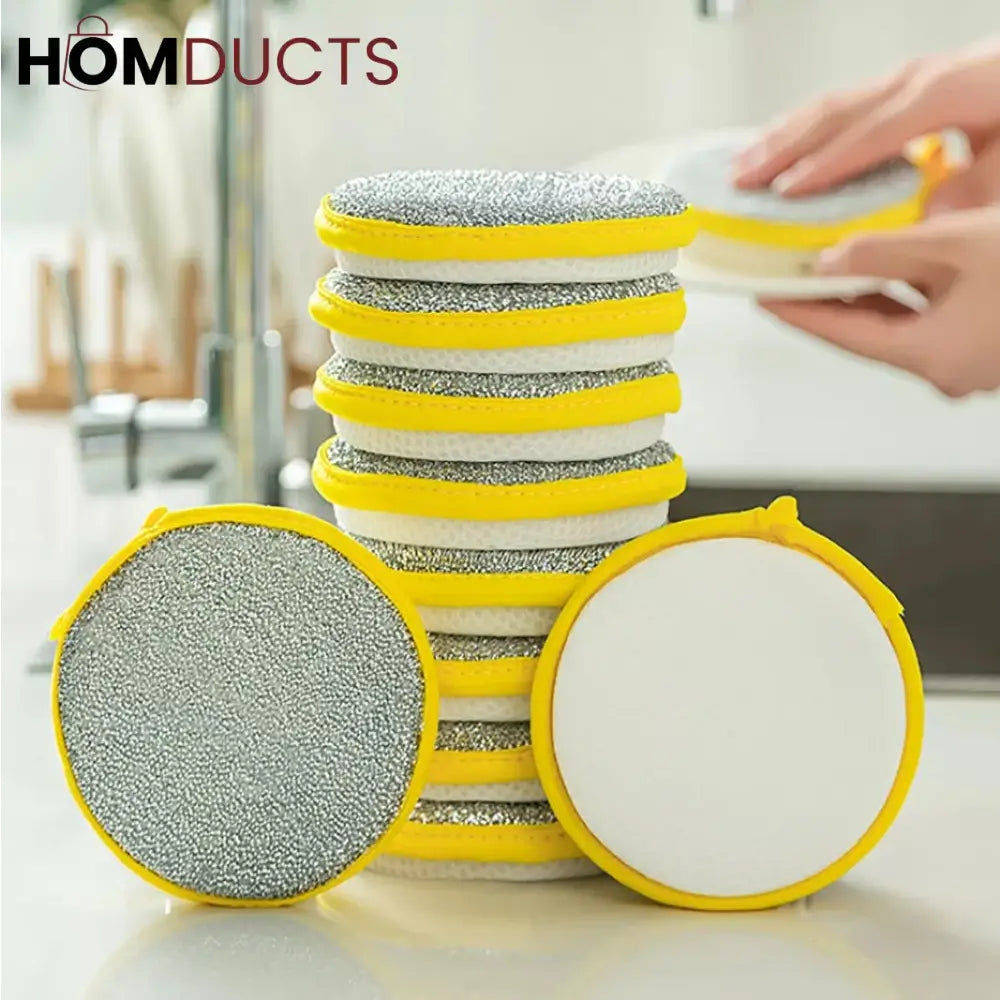 Double Sided Cleaning Sponge (Pack Of 4)