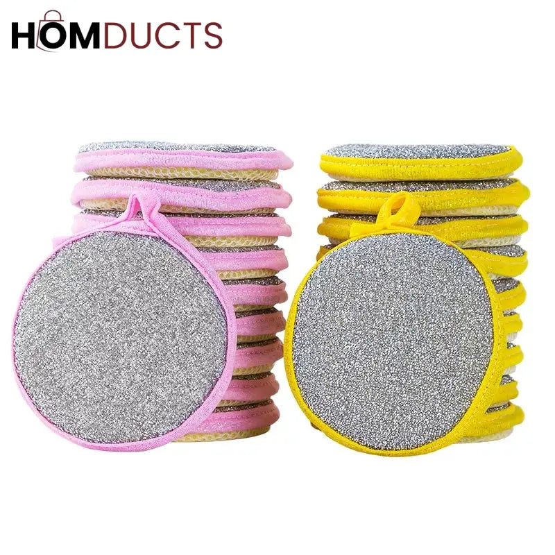 Double Sided Cleaning Sponge (Pack Of 4)