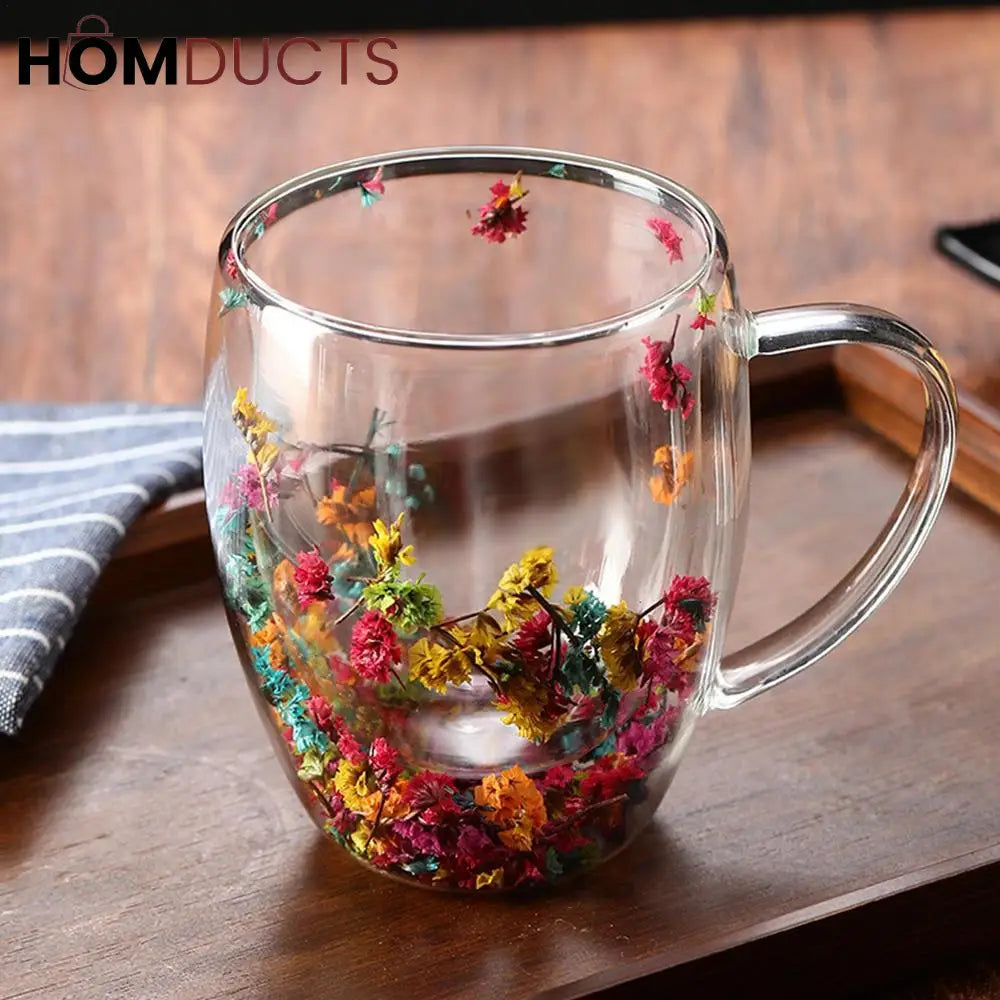 Double Wall Glass 3D Cup