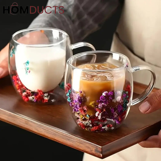 Double Wall Glass 3D Cup