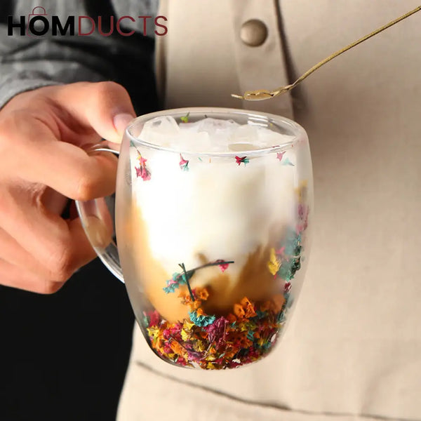 Double Wall Glass 3D Cup