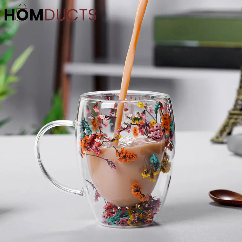 Double Wall Glass 3D Cup