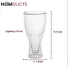Double-Walled Insulated Glass Tumbler for Cold Drinks - Keeps Beverages Refreshing