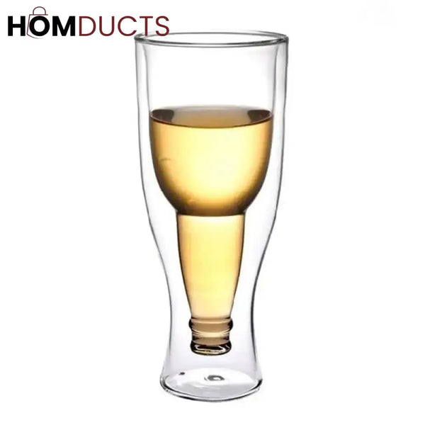 Double-Walled Insulated Glass Tumbler for Cold Drinks - Keeps Beverages Refreshing