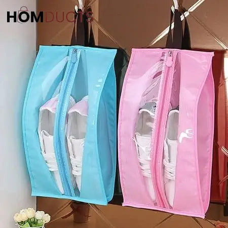 Double Zip Travel Shoe Bag (Pack Of Four)