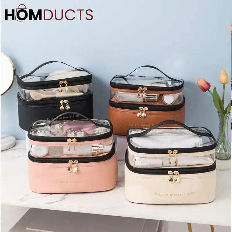 Dual Compartment Cosmetic Bag – Homducts
