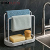 Dual-Layer Sink Caddy Organizer – Towel & Brush Holder