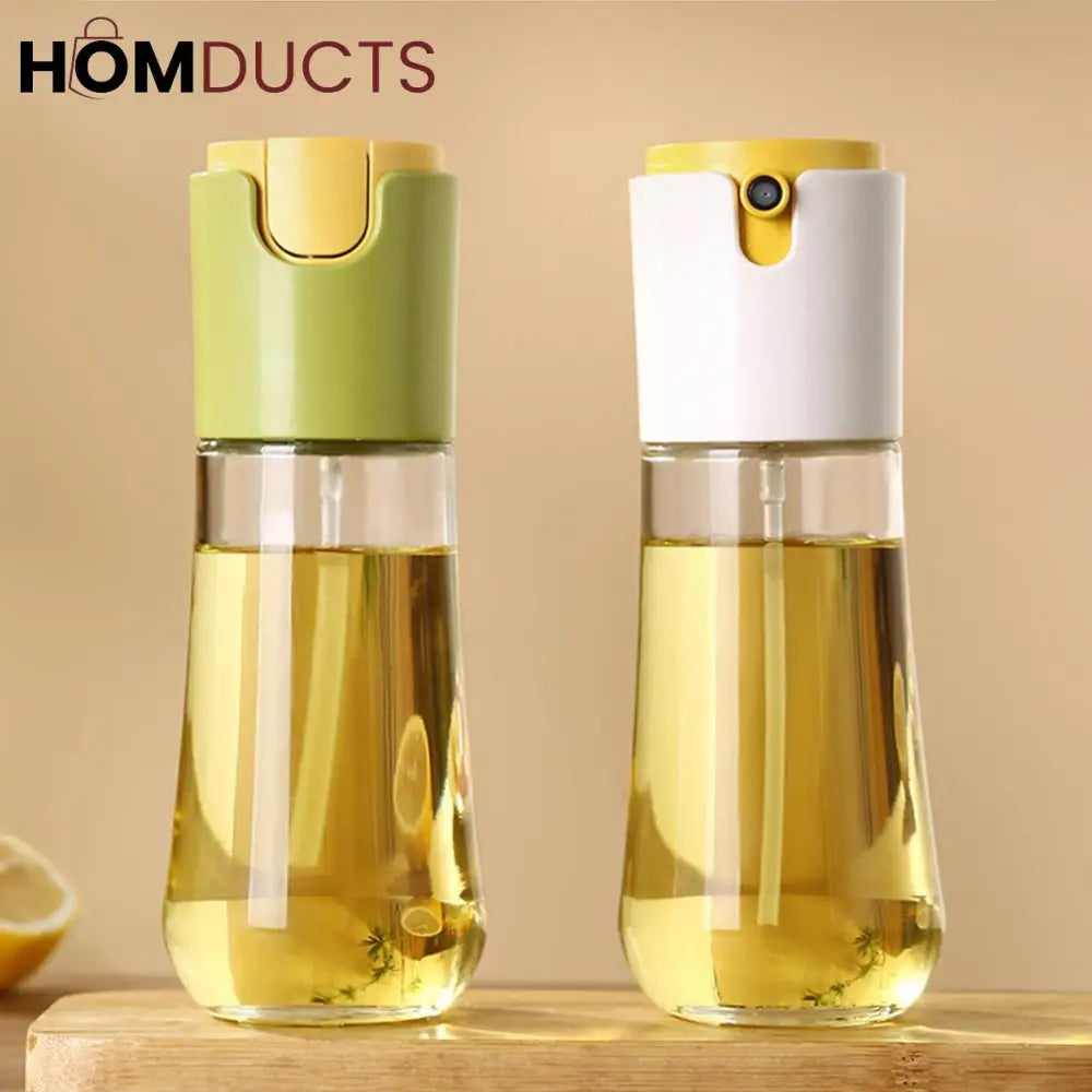 Dual Oil Dispensing And Spray Bottle