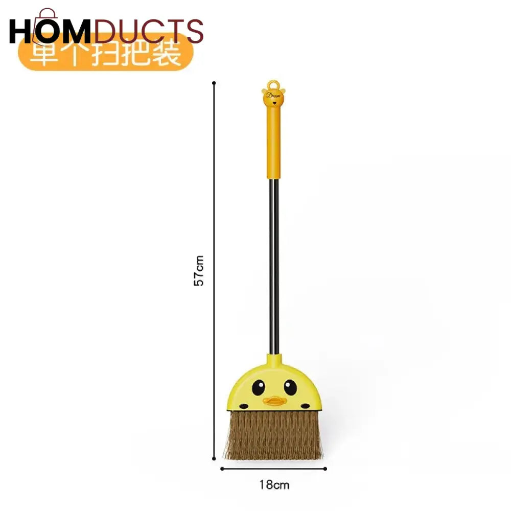 Duck Shape Broom With Dustpan For Childrens