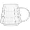 Durable Transparent Glass Coffee Mug with Handle - Easy Clean, Large Capacity