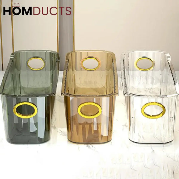 Dust-Proof Makeup & Jewelry Organizer Box - Luxury Cosmetic Storage with Drawers