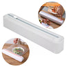 Cling Film Cutter Dispenser with Sliding Blade – Kitchen Wrap Organizer