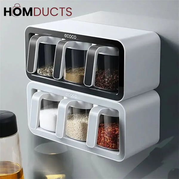 Ecoco Wall Mounted Premium Quality Spice Box