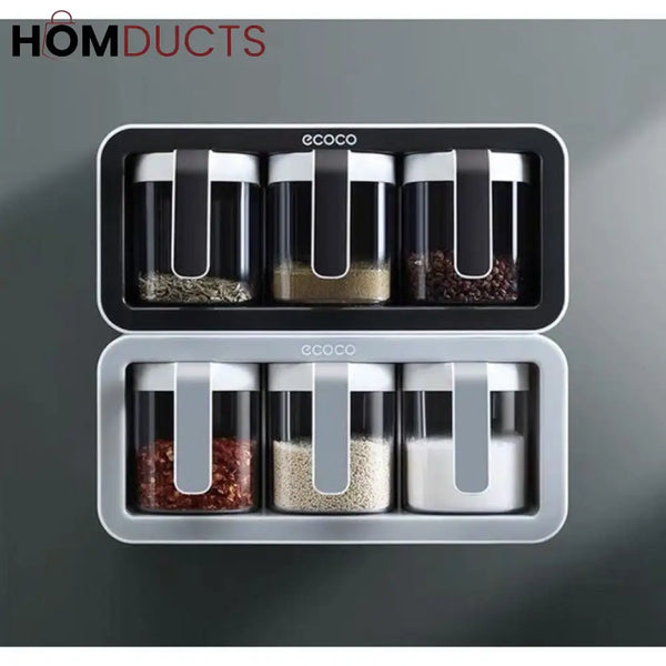 Ecoco Wall Mounted Premium Quality Spice Box