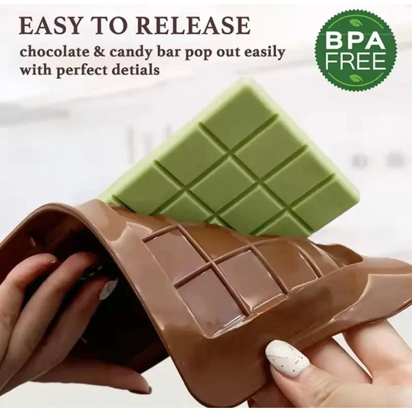 Effortless Homemade Chocolate Bars: Easy Release Silicone Molds
