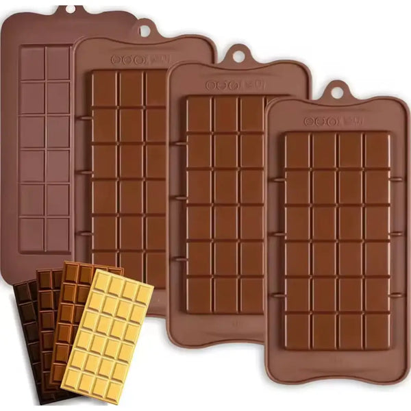 Effortless Homemade Chocolate Bars: Easy Release Silicone Molds