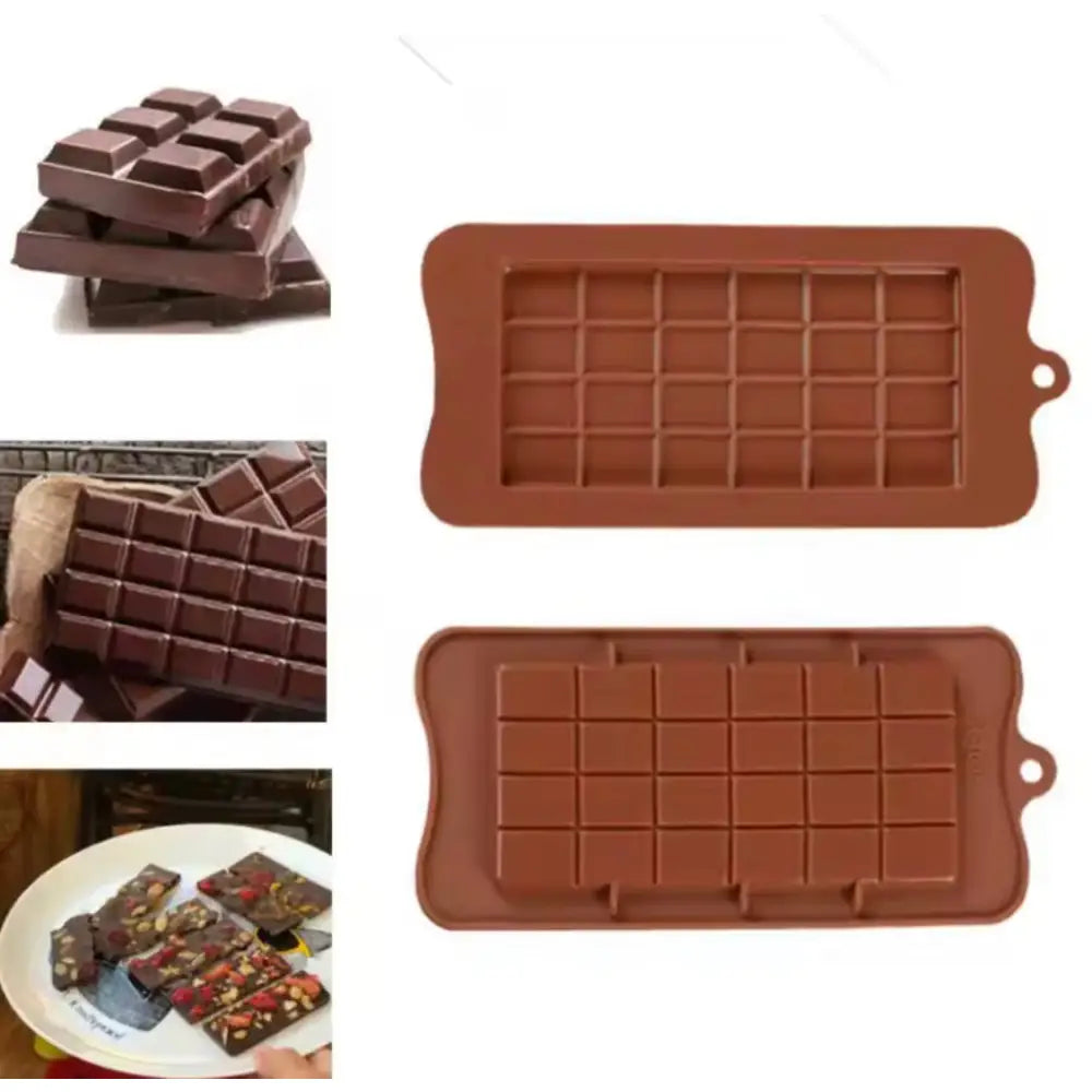 Effortless Homemade Chocolate Bars: Easy Release Silicone Molds
