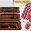 Effortless Homemade Chocolate Bars: Easy Release Silicone Molds