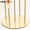 Elegant 5-Arm Gold Candlestick Holder - Table Centerpiece for Taper & LED Candles