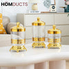 Elegant Acrylic Candy Jar Set - 3 Piece Transparent Treat Storage