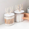 Elegant Acrylic Multifunctional Swab & Jewelry Organizer Storage Box