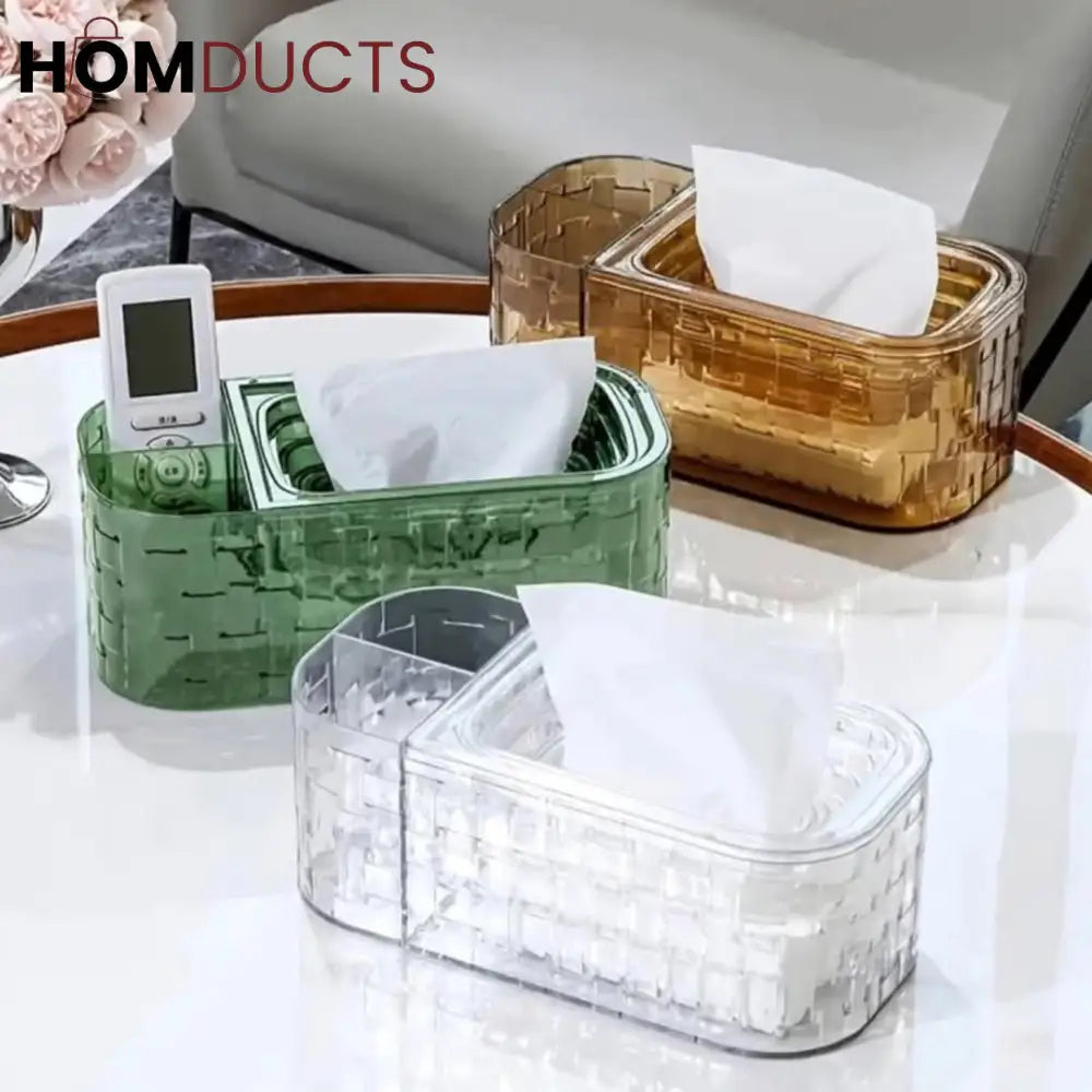 Elegant Acrylic Tissue Box Dispenser - Stylish Napkin Holder for Cafe & Bedroom
