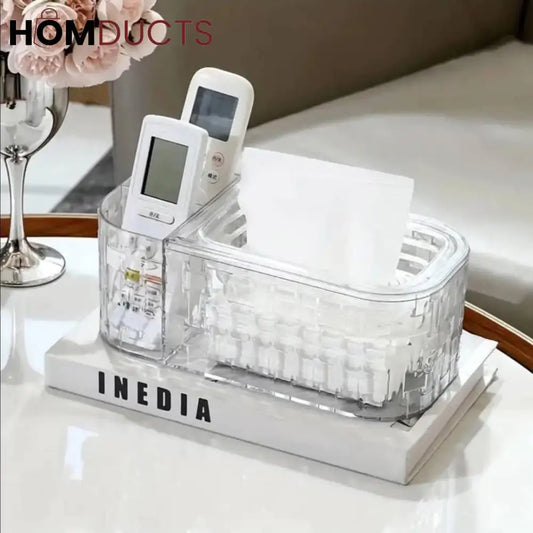 Elegant Acrylic Tissue Box Dispenser - Stylish Napkin Holder for Cafe & Bedroom