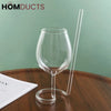Elegant Cocktail Glass with Straw: The Perfect Wine & Cocktail Companion