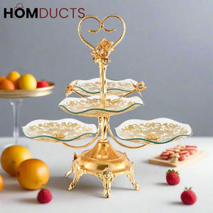 Elegant Dessert & Fruit Stand - The Perfect Cupcake & Candy Serving Tray for Weddings & Parties