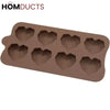 Elegant Diamond Heart Silicone Chocolate Mold for DIY Baking & Cake Decor