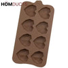 Elegant Diamond Heart Silicone Chocolate Mold for DIY Baking & Cake Decor