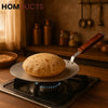 Elegant Flat Aluminum Tawa – 30cm with Wooden Handle | Desi Roti & Paratha Pan