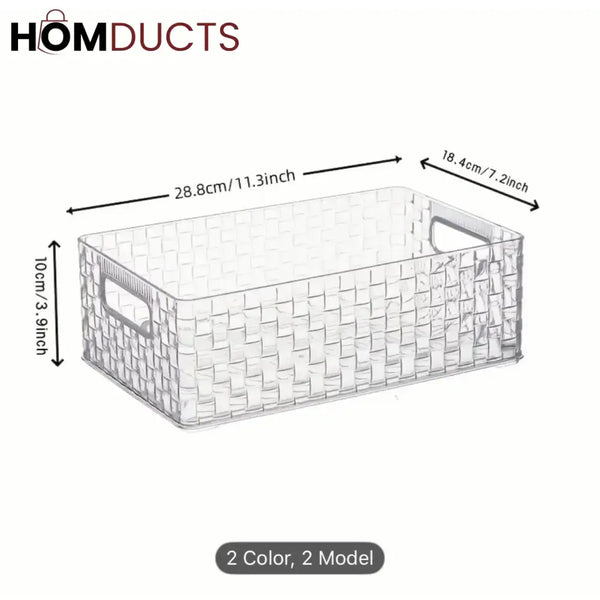 Elegant Glacier Pattern Makeup and Perfume Organizer Basket