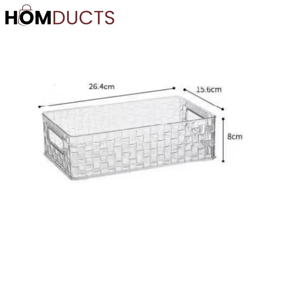 Elegant Glacier Pattern Makeup and Perfume Organizer Basket