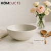 Elegant Matte White Salad Bowl – Minimalist Luxury Tableware