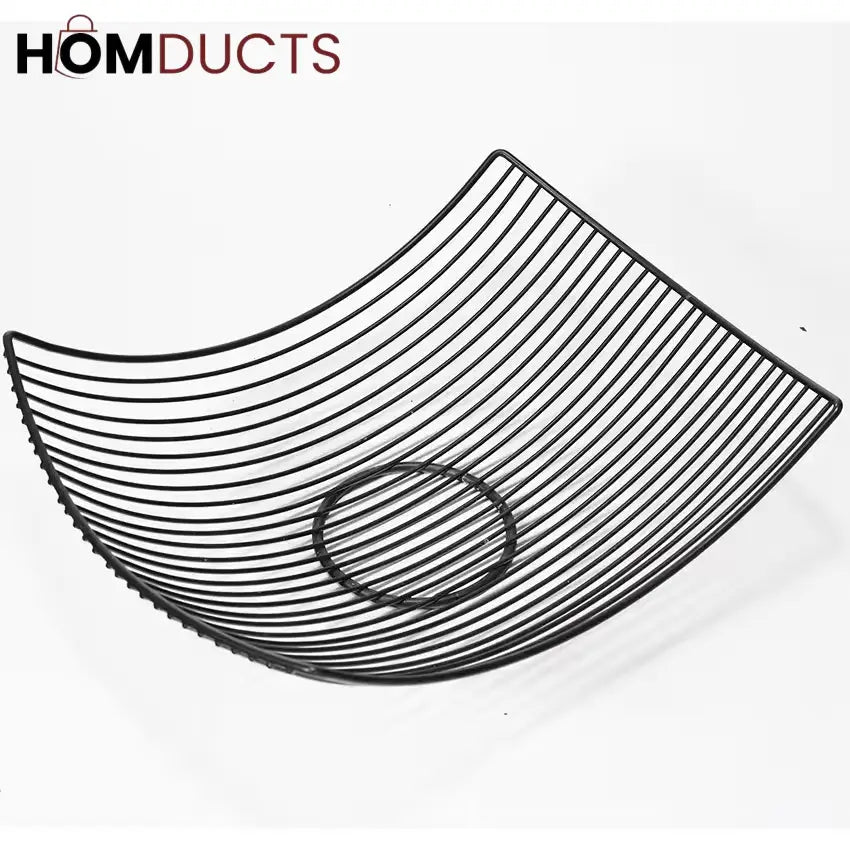 Elegant Metal Fruit and Snack Basket - Stylish Storage Solution