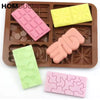 Elegant Mini Chocolate Bar Silicone Mold - 6 Rectangle Cavities, Easy Release